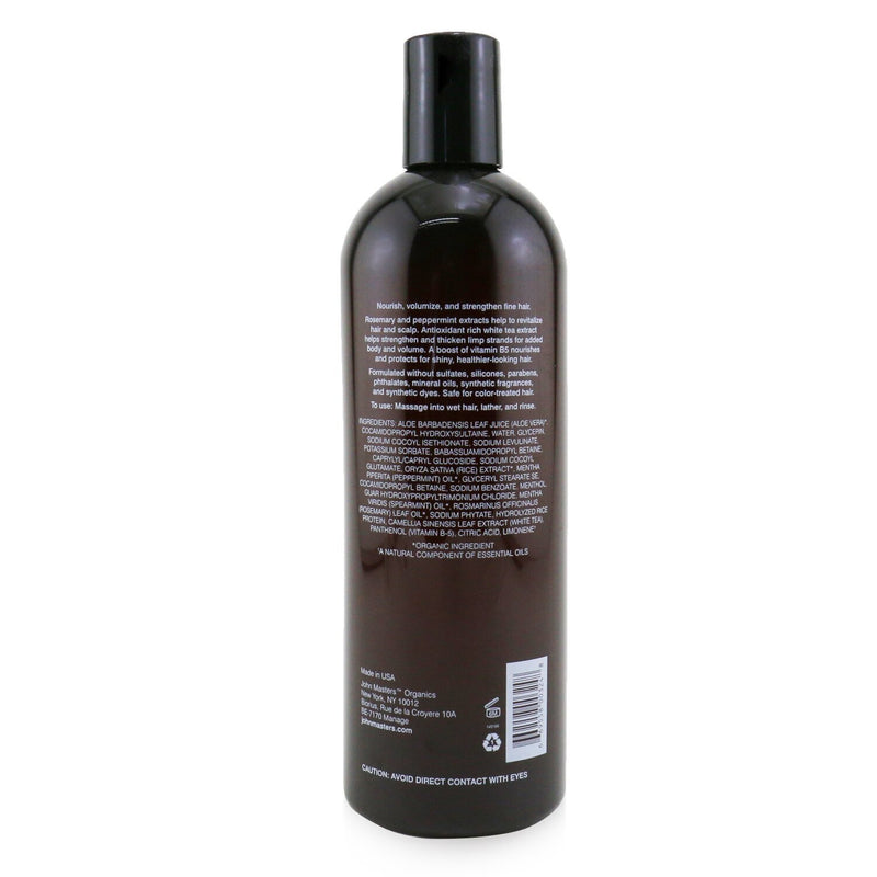 John Masters Organics Shampoo For Fine Hair with Rosemary & Peppermint 