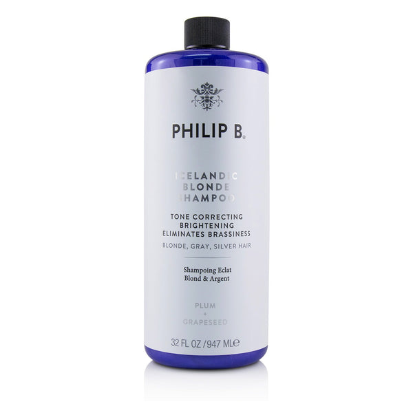 Philip B Icelandic Blonde Shampoo (Tone Correcting Brightening Eliminates Brassiness - Blonde, Gray, Silver H 