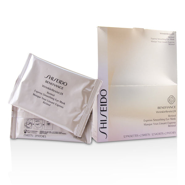 Shiseido Benefiance WrinkleResist24 Pure Retinol Express Smoothing Eye Mask (Box Slightly Damaged)  12pairs