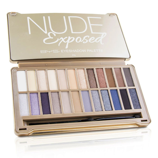 BYS Eyeshadow Palette (24x Eyeshadow, 2x Applicator) - Nude Exposed 