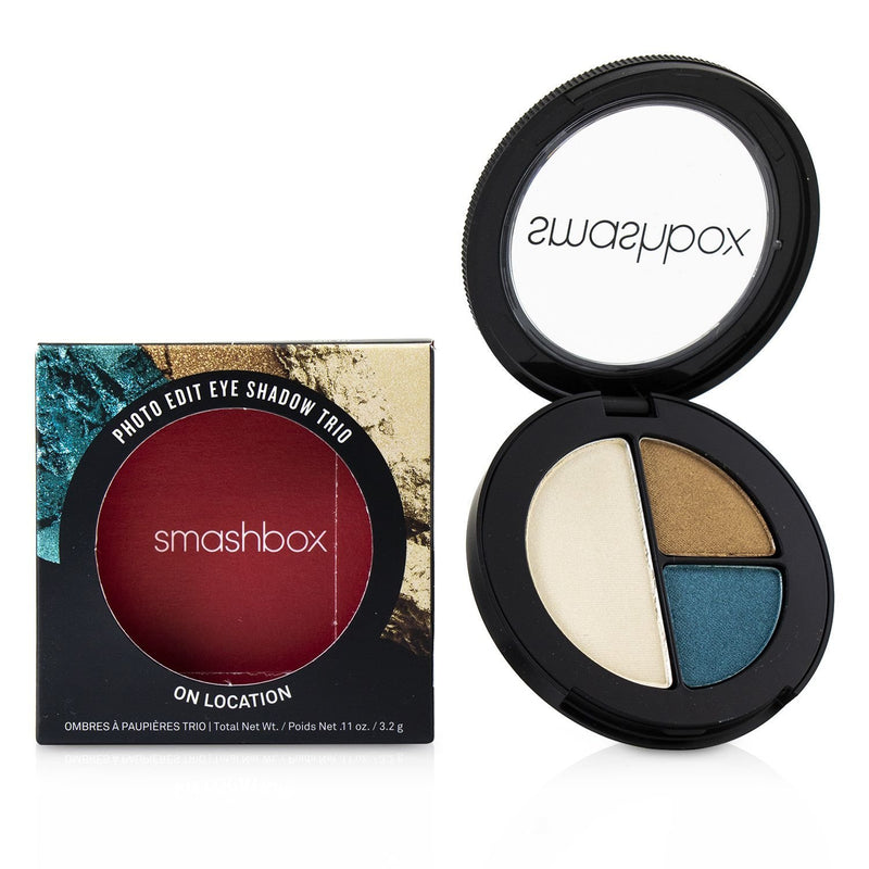 Smashbox Photo Edit Eye Shadow Trio - # On Location (All The Teals, Gold Sunnies, Pool Boy) 