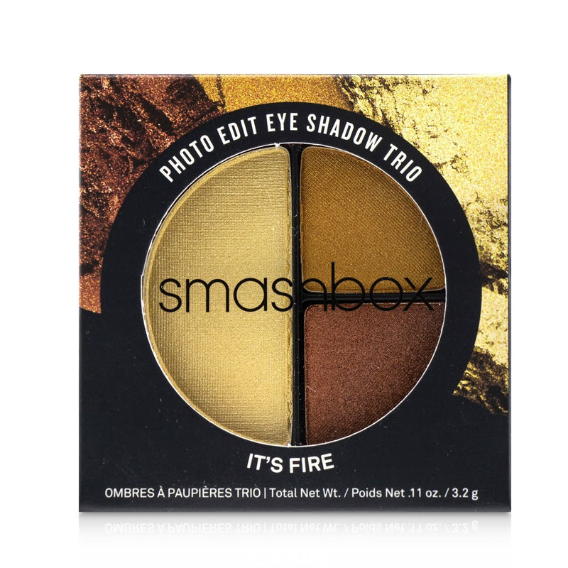 Smashbox Photo Edit Eye Shadow Trio - # It's Fire (Pushup Bronze, Sizzle Reel, Pixel Dust) 
