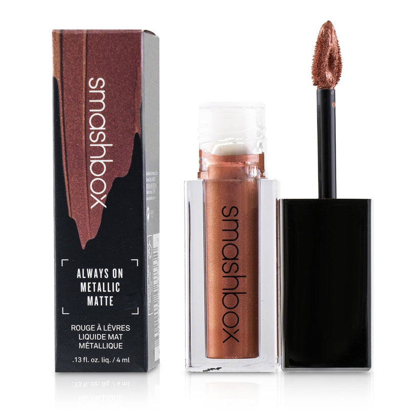 Smashbox Always On Metallic Matte Lipstick - Rust Fund (Pink Copper With Copper Pearl) 