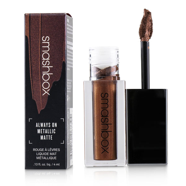 Smashbox Always On Metallic Matte Lipstick - Bold Digger (Bronze With Bronze & Gold Pearl)  4ml/0.13oz