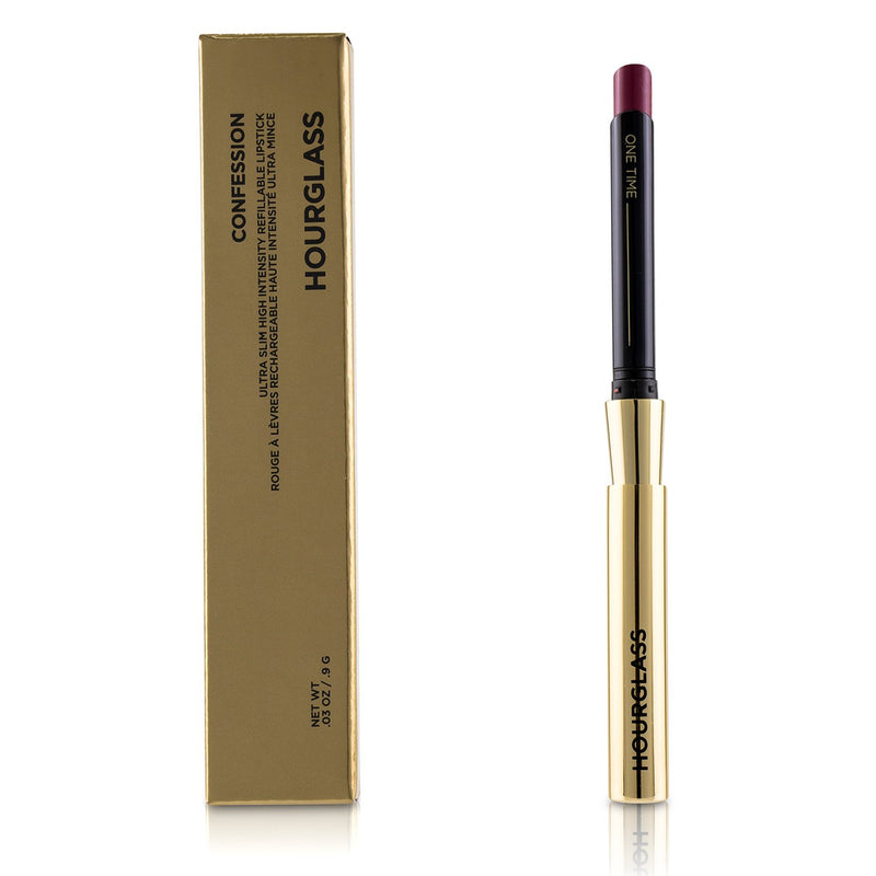 HourGlass Confession Ultra Slim High Intensity Refillable Lipstick - # One Time (Aubergine)  0.9g/0.03oz