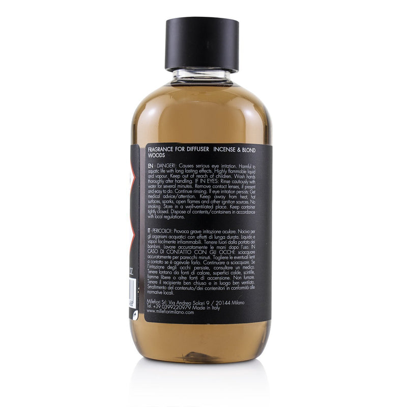 Millefiori Natural Fragrance Diffuser Refill - Incense & Blond Woods  250ml/8.45oz