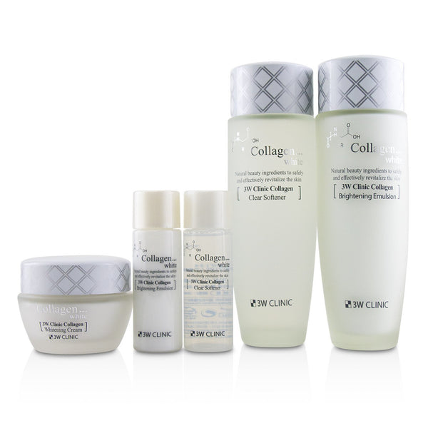 3W Clinic 3W Clinic Collagen White Skin Care Set: Softener 150ml + Emulsion 150ml + Cream 60ml + Softener 30ml + Emulsion 30ml 