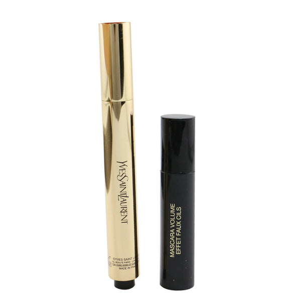 Yves Saint Laurent Love All Lights On Me Set: (1x Touche Eclat 2.5ml + 1x Mini Mascara 2ml) - #2 (Luminous Ivory)  2pcs