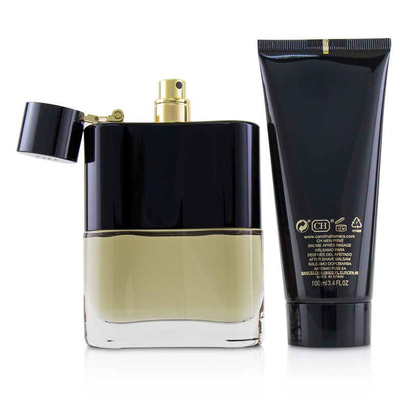 Carolina Herrera CH Prive Coffret: Eau De Toilette Spray 100ml/3.4oz + After Shave Balm 100ml/3.4oz 