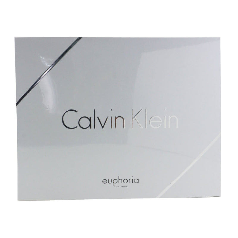 Calvin Klein Euphoria Men Coffret: Eau De Toilette Spray 100ml/3.4oz + Deodorant Stick 75g/2.6oz + After Shave Balm 100ml/3.4oz (White Box) 