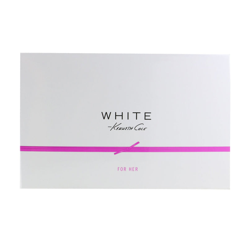 Kenneth Cole White Coffret: Eau De Parfum Spray 100ml/3.4oz + Body Lotion 100ml/3.4oz + Bath & Shower Gel 100ml/3.4oz 