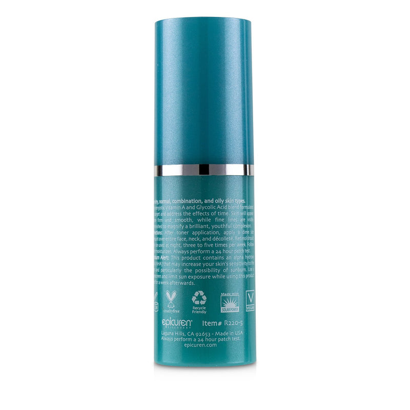 Epicuren Retinol Anti-Wrinkle Complex - For Dry, Normal, Combination & Oily Skin Types 
