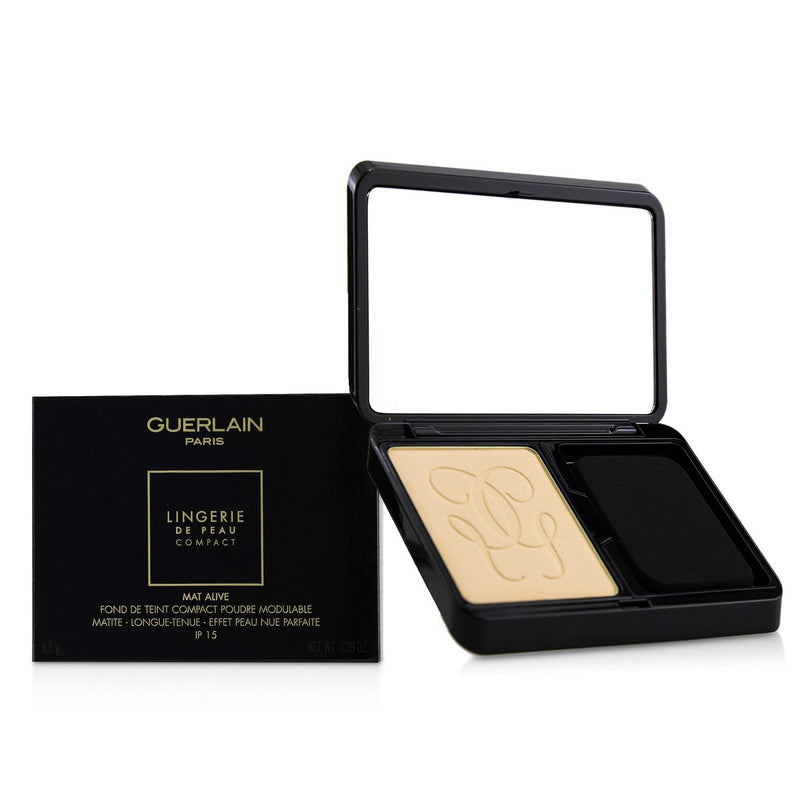 Guerlain Lingerie De Peau Mat Alive Buildable Compact Powder Foundation SPF 15 - # 02N Light 