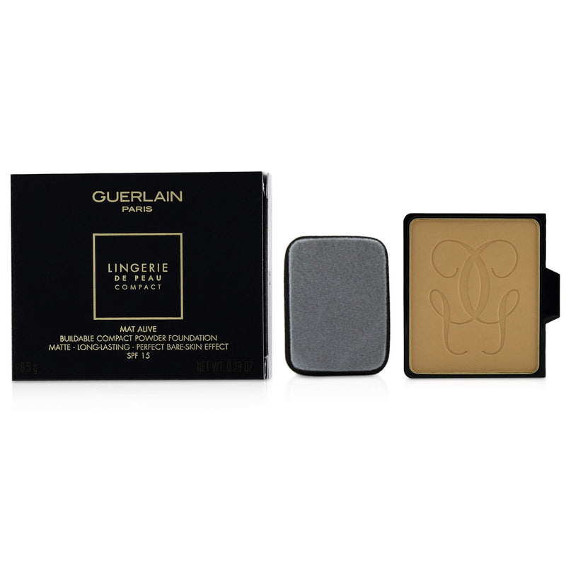 Guerlain Lingerie De Peau Mat Alive Buildable Compact Powder Foundation SPF 15 Refill - # 03W Natural Warm 