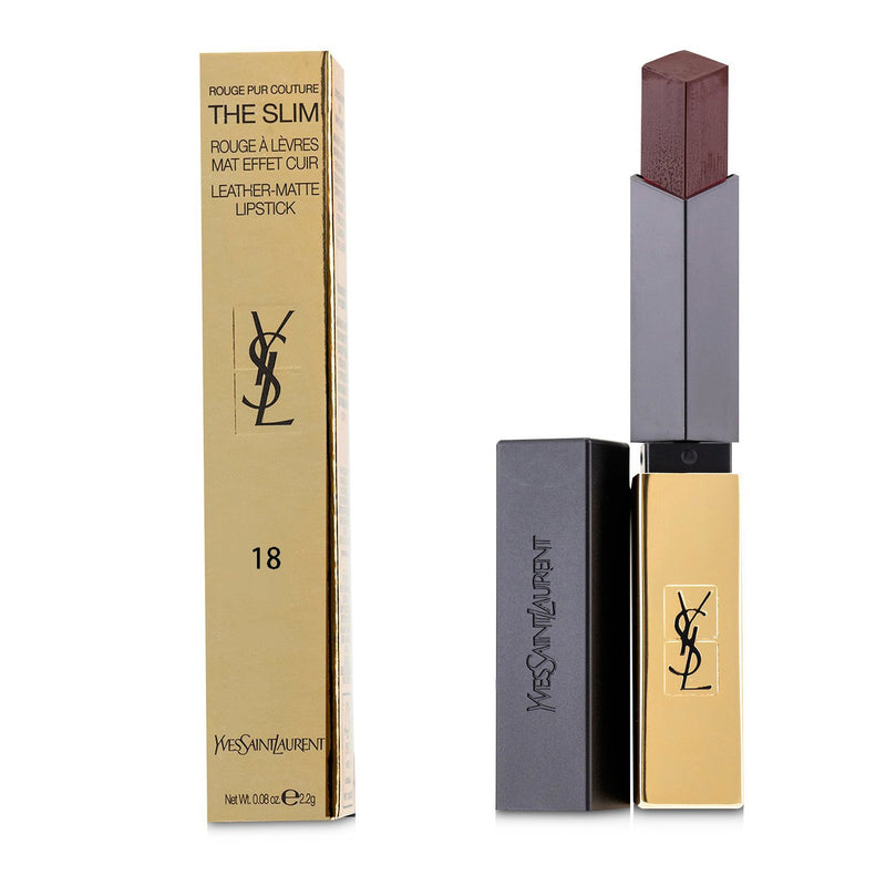 Yves Saint Laurent Rouge Pur Couture The Slim Leather Matte Lipstick - # 18 Reverse Red  2.2g/0.08oz