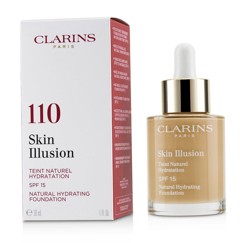 Clarins Skin Illusion Natural Hydrating Foundation SPF 15 # 110 Honey  30ml/1oz