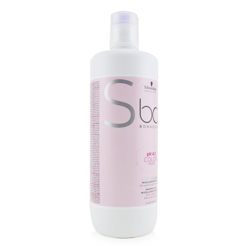 Schwarzkopf BC Bonacure pH 4.5 Color Freeze Silver Micellar Shampoo (For Grey & Lightened Hair) 