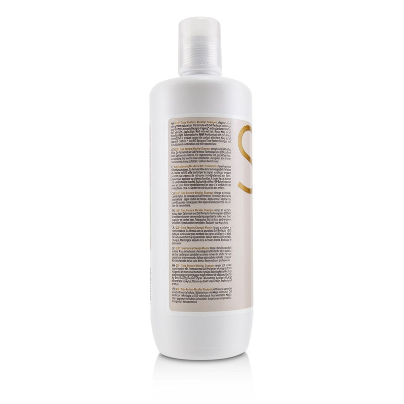Schwarzkopf BC Bonacure Q10+ Time Restore Micellar Shampoo (For Mature and Fragile Hair)  1000ml/33.8oz