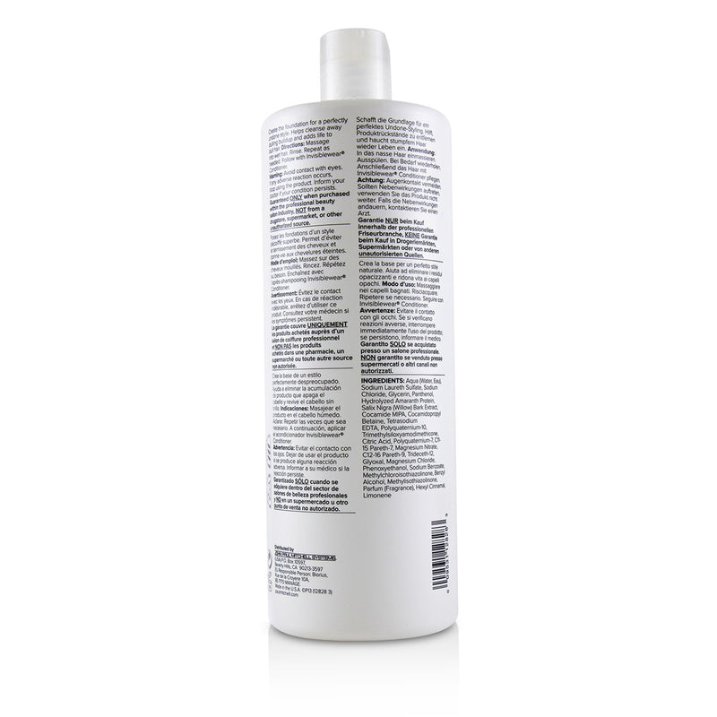 Paul Mitchell Invisiblewear Shampoo (Preps Texture - Builds Volume) 