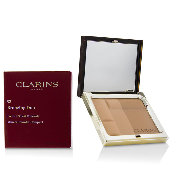 Clarins Bronzing Duo Mineral Powder Compact - # 03 Dark 