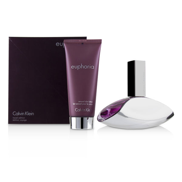 Calvin Klein Euphoria Coffret: Eau De Parfum Spray 100ml/3.4oz + Sensual Skin Lotion 100ml/3.4oz 