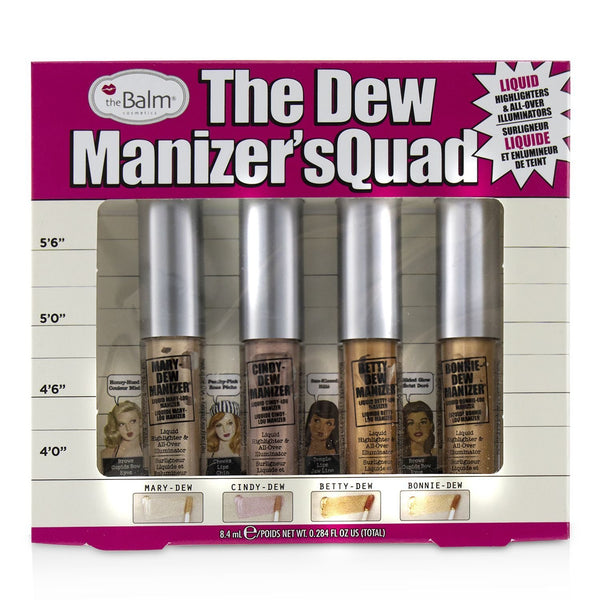 TheBalm The Dew Manizer's Quad (Liquid Highlighters) 