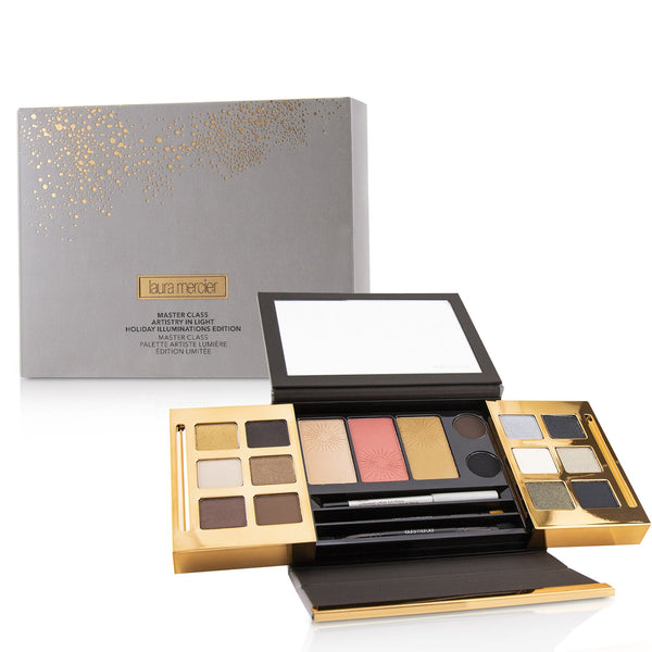 Laura Mercier Master Class Artistry In Light Holiday Illuminatons Edition : (12x Eyeshadow, 3x Cheek Color, 2x Eyeliner, 1x Eye Pencil) 