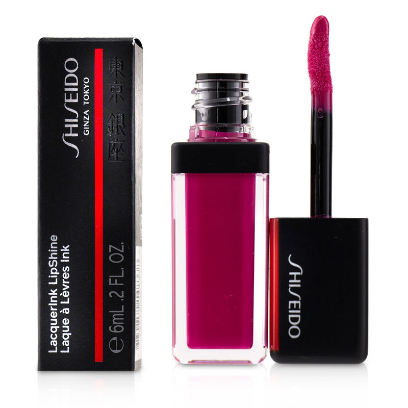 Shiseido LacquerInk LipShine - # 302 Piexi Pink (Strawberry)  6ml/0.2oz