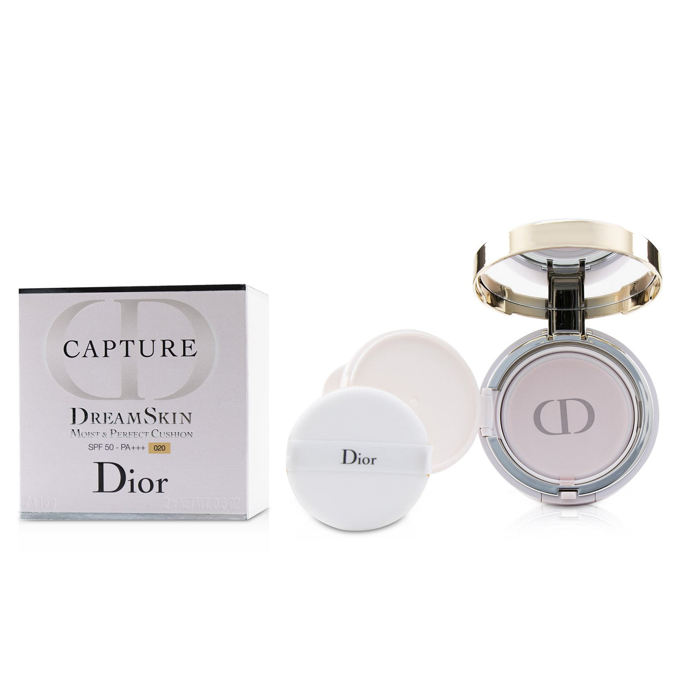 Dior Capture Dreamskin Cushion Foundation SPF50 hot 030 Medium Beige 0.5 oz