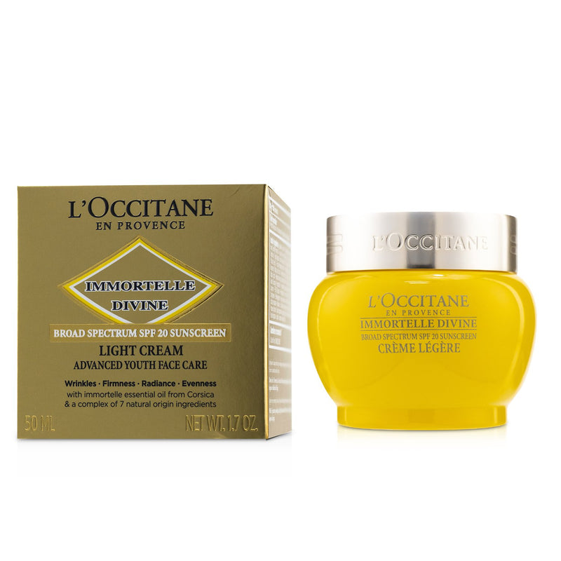 L'Occitane Immortelle Divine Light Cream SPF 20 