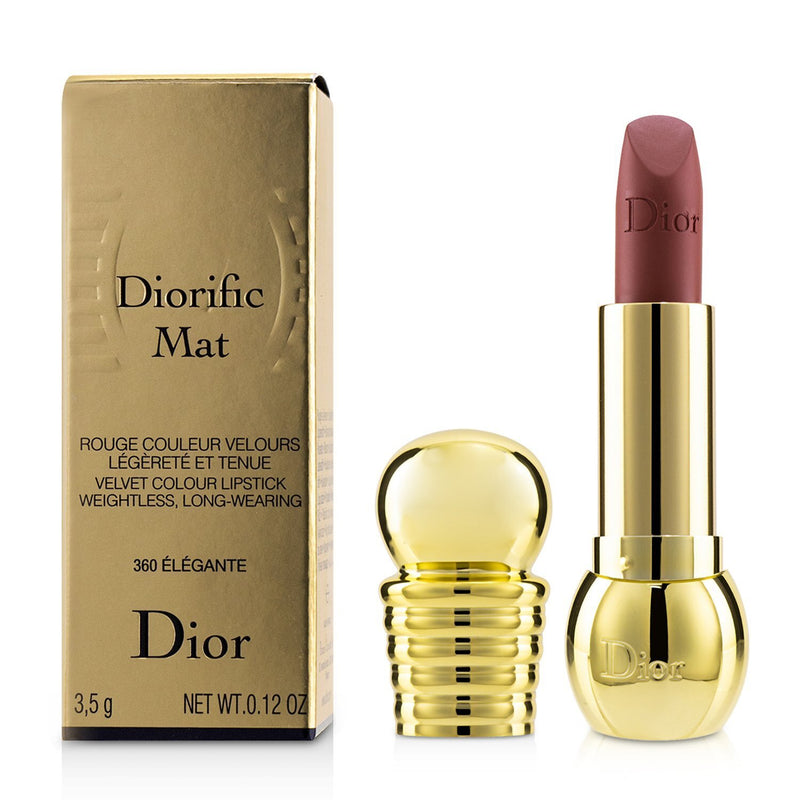 Christian Dior Diorific Mat Velvet Colour Lipstick - # 360 Elegante  3.5g/0.12oz