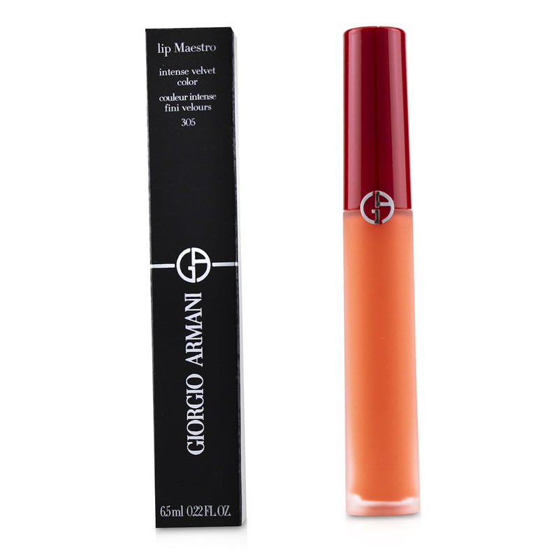 Giorgio Armani Lip Maestro Intense Velvet Color (Liquid Lipstick) - # 305 (Tangerine) 