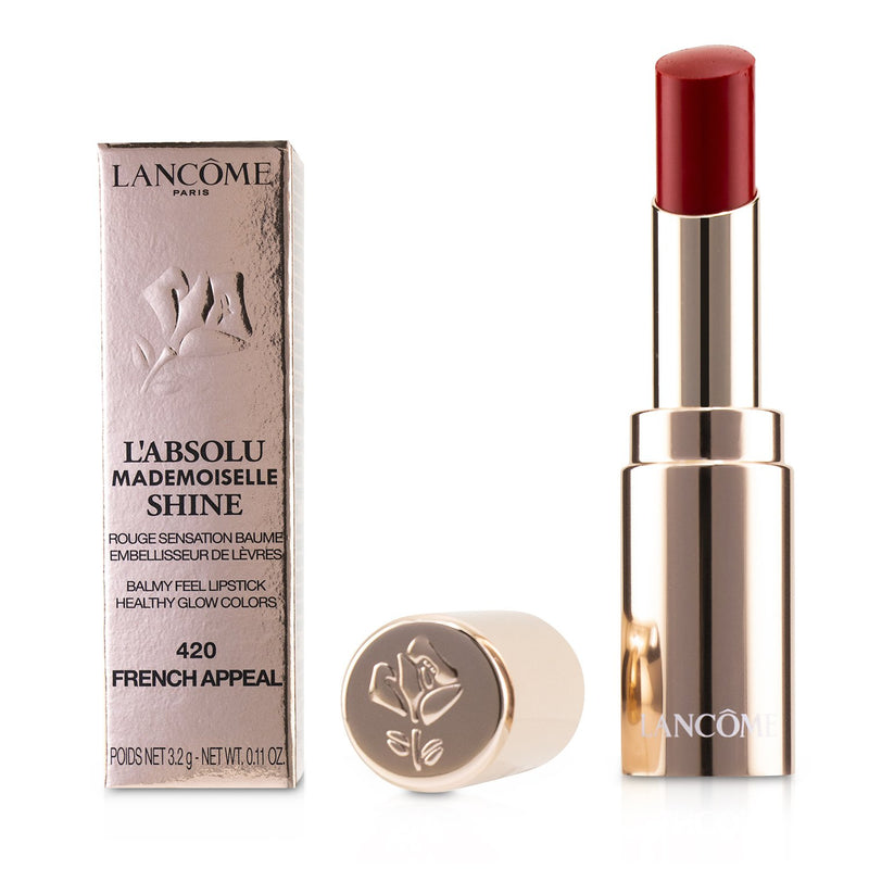 Lancome L'Absolu Mademoiselle Shine Balmy Feel Lipstick - # 420 French Appeal  3.2g/0.11oz
