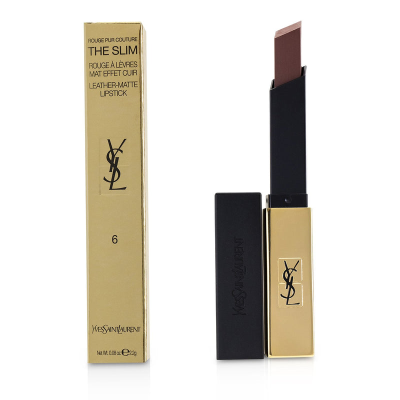 Yves Saint Laurent Rouge Pur Couture The Slim Leather Matte Lipstick - # 6 Nu Insolite  2.2g/0.08oz