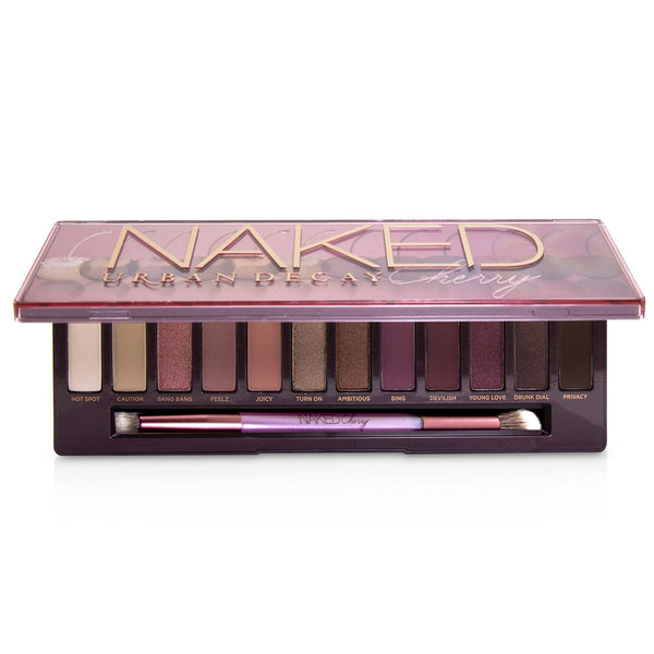 Urban Decay Naked Cherry Eyeshadow Palette: 12x Eyeshadow, 1x Double Ended Brush  12x1.1g/0.038oz