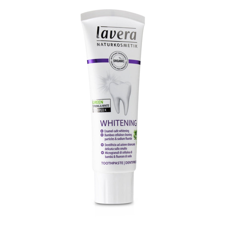 Lavera Toothpaste (Whitening) - With Bamboo Cellulose Cleaning Particles & Sodium Fluoride 