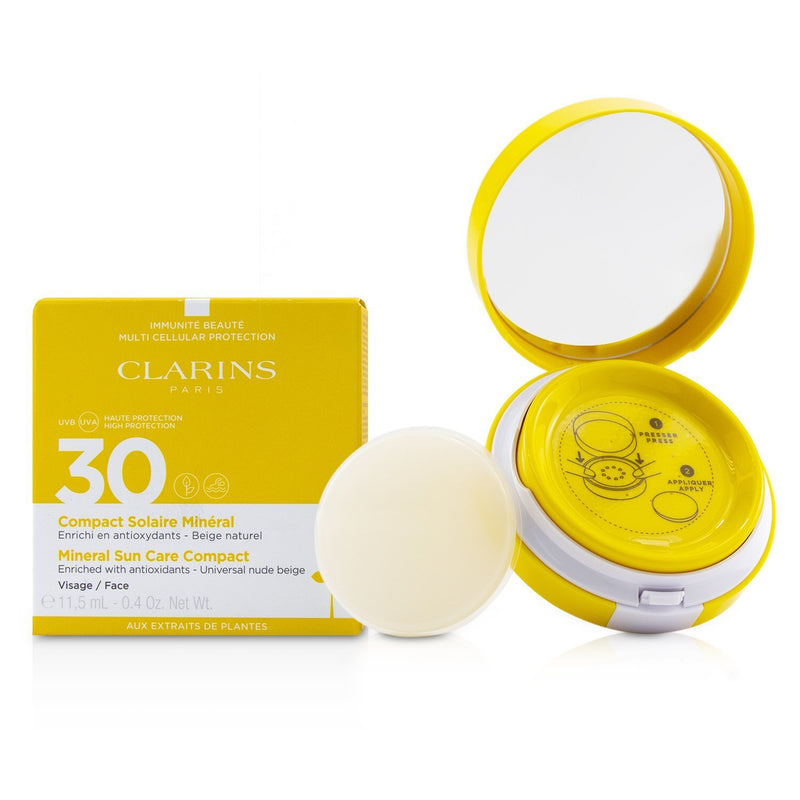 Clarins Mineral Sun Care Compact For Face SPF 30 - Universal Nude Beige 