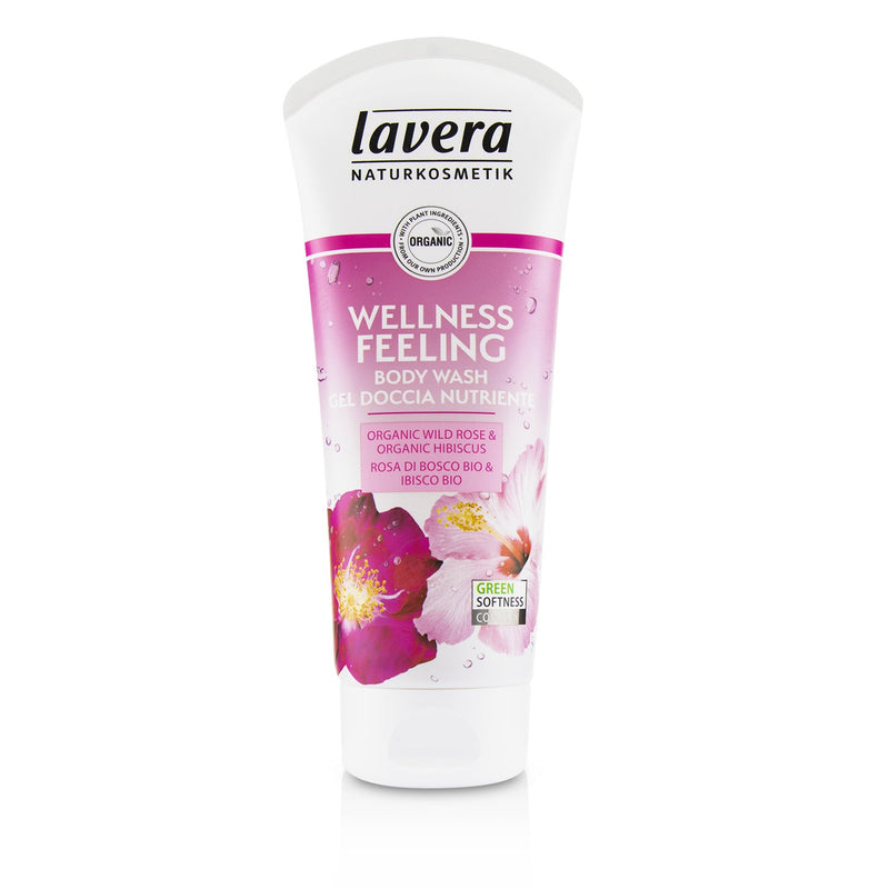 Lavera Body Wash - Wellness Feeling (Organic Wild Rose & Organic Hibiscus)  200ml/6.6oz