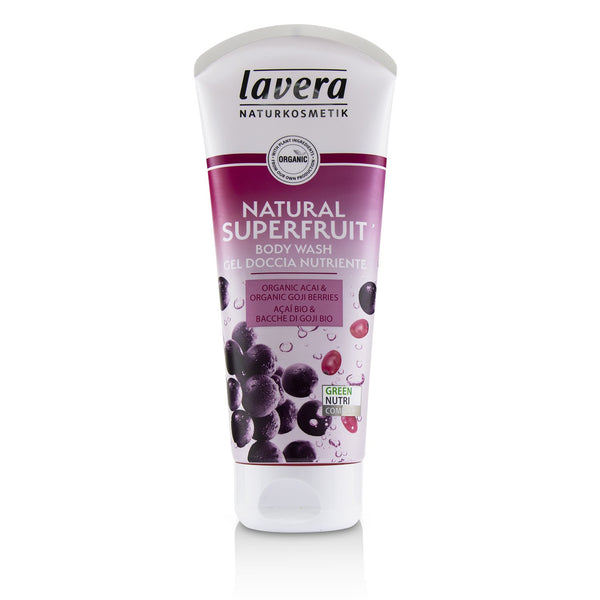 Lavera Body Wash - Natural Superfruit (Organic Acai & Organic Goji Berries) 