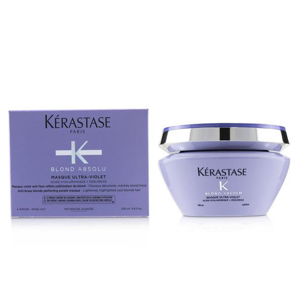 Kerastase Blond Absolu Masque Ultra-Violet Anti-Brass Blonde Perfecting Purple Masque (Lightened Cool Blonde Hair) 