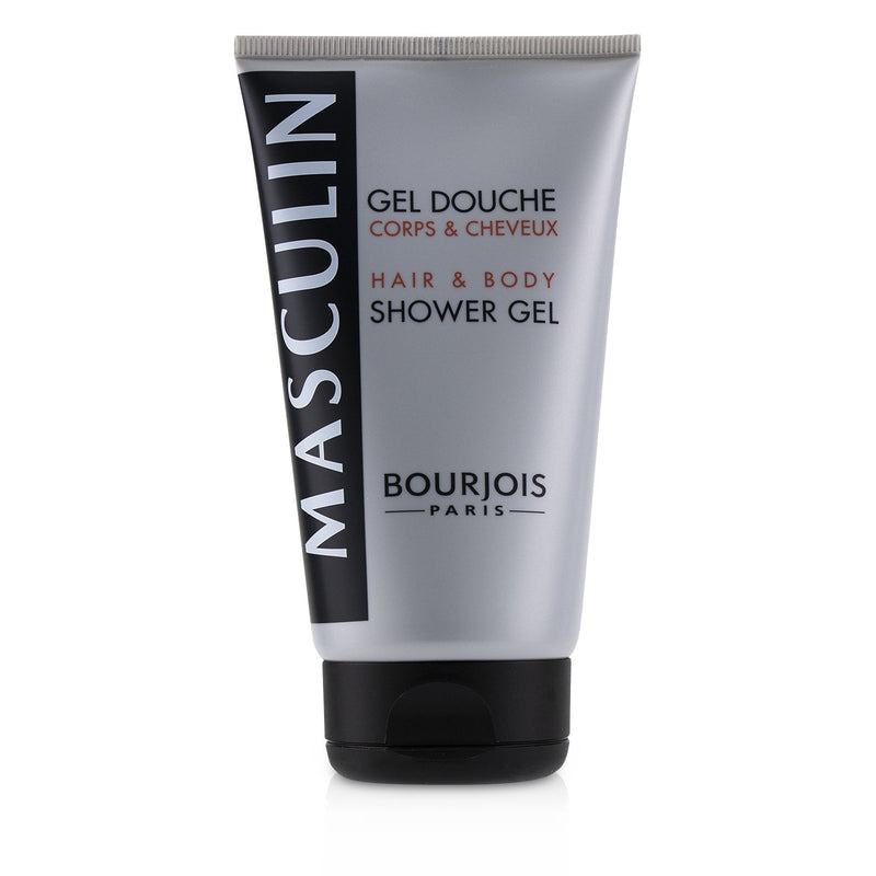 Bourjois Masculin Coffret: Acier Eau De Toilette Spray 100ml+Hair & Body Shower Gel 150ml/5oz 