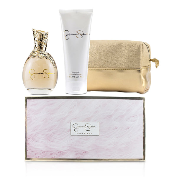 Jessica Simpson Signature Coffret: Eau De Parfum Spray 100ml/3.4oz + Body Lotion 200ml/6.7oz + Cosmetic Bag 