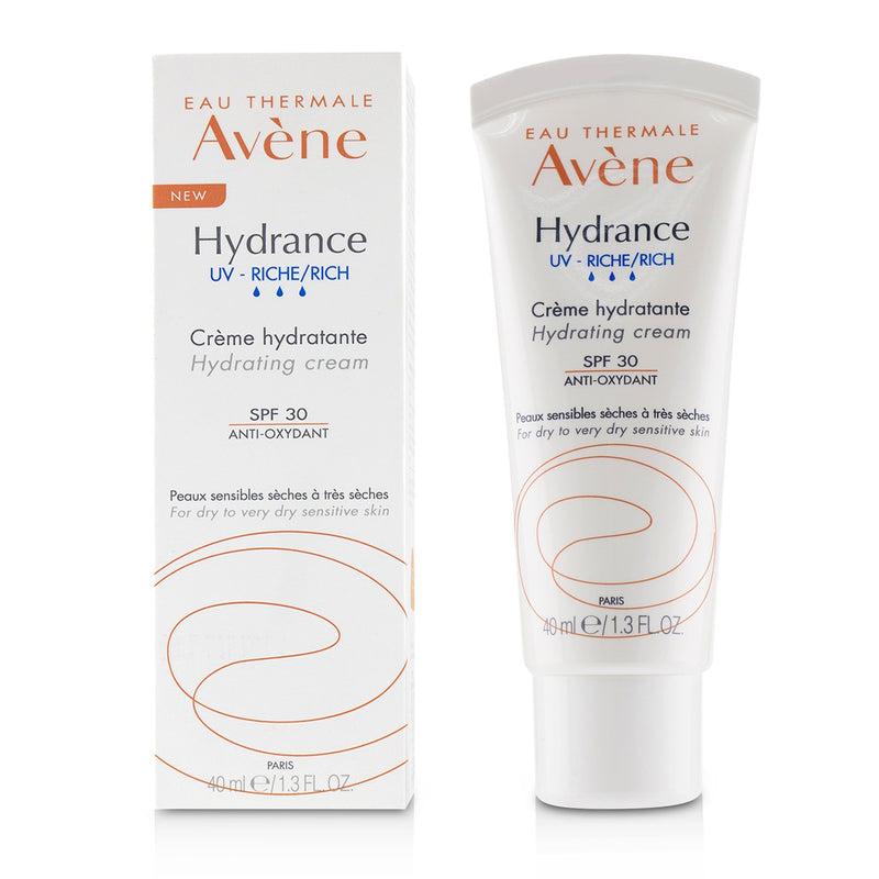 Avene Hydrance UV RICH Hydrating Cream SPF 30 - For Dry to Very Dry Sensitive Skin  40ml/1.3oz