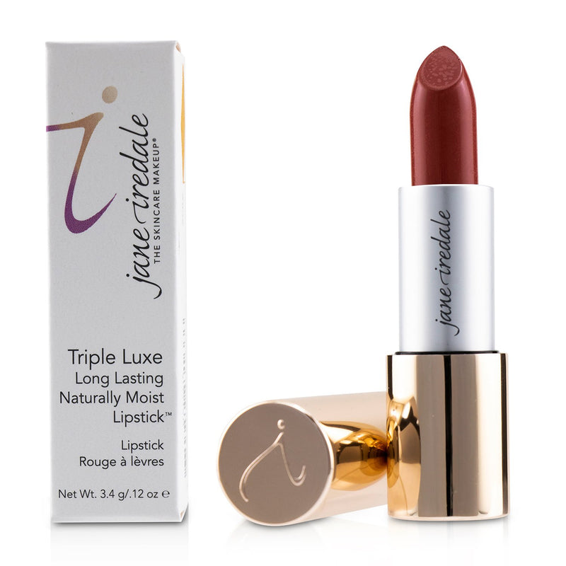 Jane Iredale Triple Luxe Long Lasting Naturally Moist Lipstick - # Jessica (Dark Peach With Red Undertones)  3.4g/0.12oz