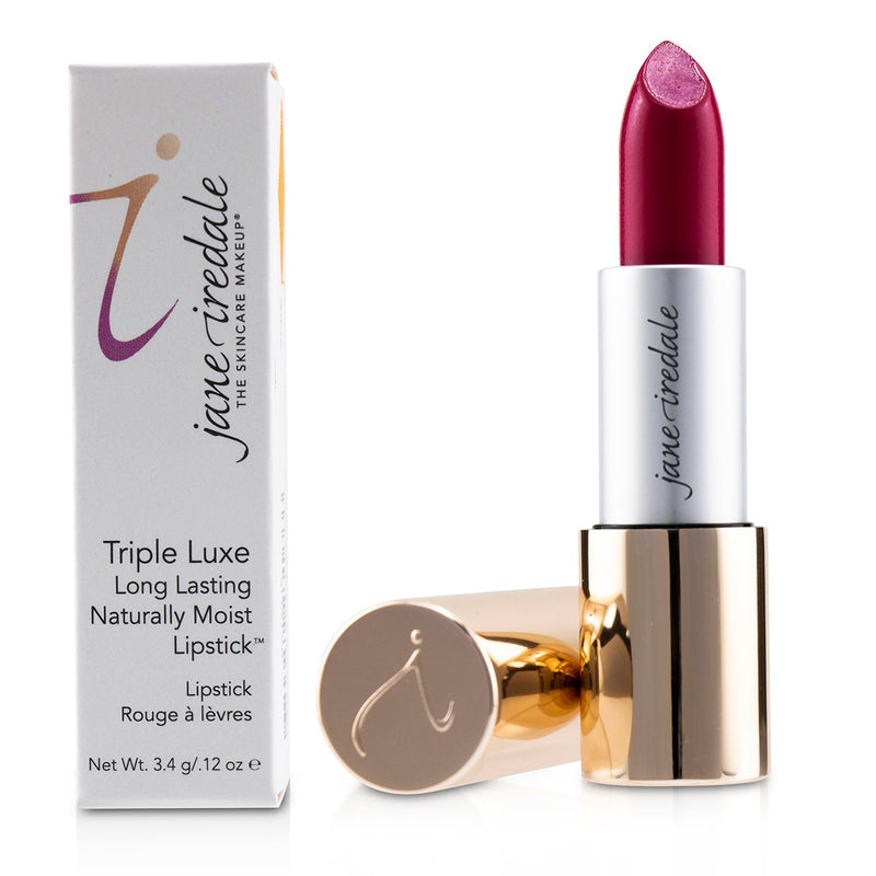 Jane Iredale Triple Luxe Long Lasting Naturally Moist Lipstick - # Natalie (Hot Pink)  3.4g/0.12oz