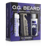 Billy Jealousy O.G. Beard Care Trio Set : 1x Beard Wash 60ml + 1x Beard Oil 60ml + 1x Titanium Comb 