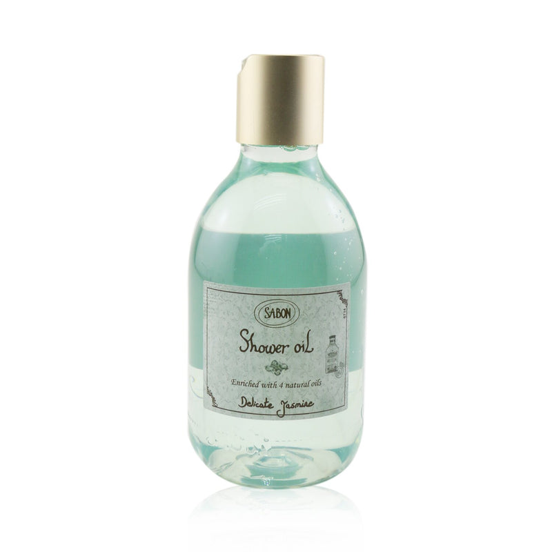 Sabon Shower Oil - Delicate Jasmine (Plastic Bottle)  300ml/10.1oz