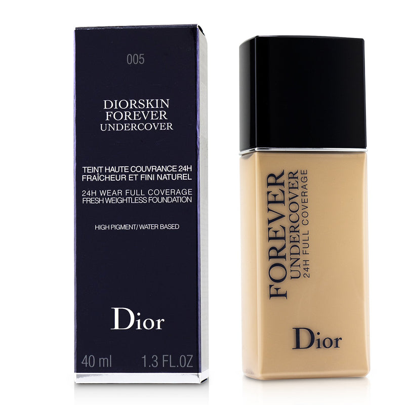 Christian Dior Diorskin Forever Undercover 24H Wear Full Coverage Water Based Foundation - # 005 Light Ivory 