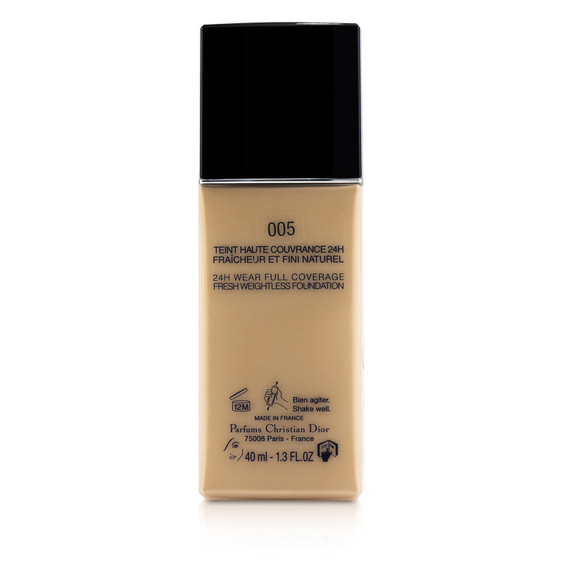Christian Dior Diorskin Forever Undercover 24H Wear Full Coverage Water Based Foundation - # 005 Light Ivory  40ml/1.3oz