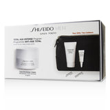 Shiseido Men Total Age-Defense Program Set: 1xTotal Revitalizer Cream 50ml+1xCleansing Foam 30ml+1xTotal Revitalizer Eye 3ml+1xPouch 